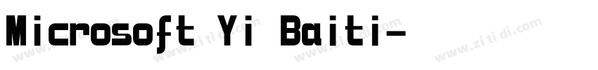 Microsoft Yi Baiti字体转换